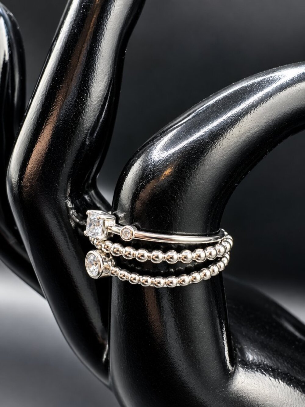RYZE STACKABLE RINGS - Picture 2 of 2